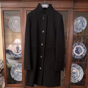 J.Crew Elegant Black Button-Up Coat